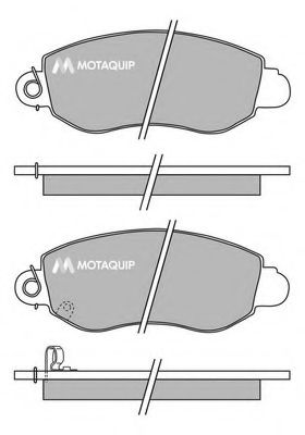 Комплект тормозных колодок, дисковый тормоз MOTAQUIP LVXL644