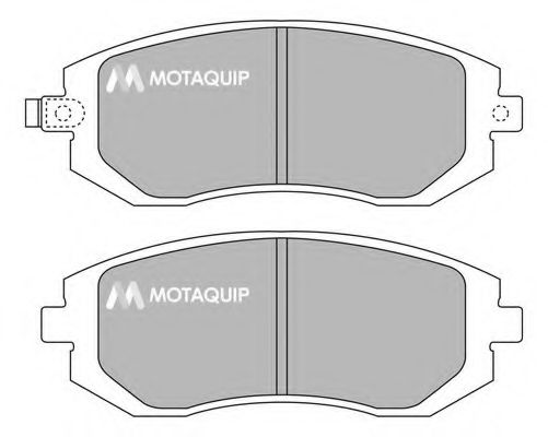 Комплект тормозных колодок, дисковый тормоз MOTAQUIP LVXL1233