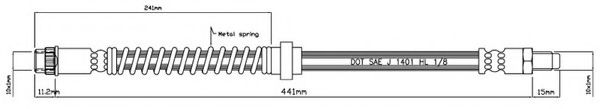 Тормозной шланг MOTAQUIP VBH827