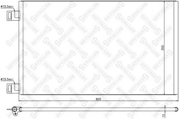 Конденсатор, кондиционер STELLOX 10-45201-SX