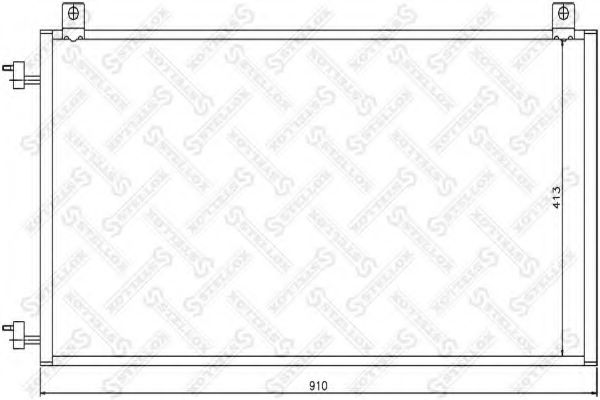 Конденсатор, кондиционер STELLOX 10-45260-SX