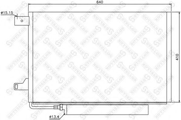 Конденсатор, кондиционер STELLOX 10-45465-SX