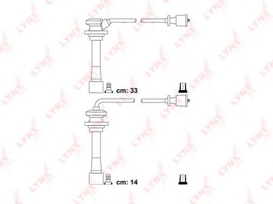 Комплект проводов зажигания LYNXauto SPC4403