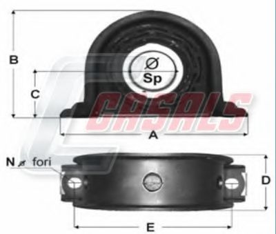 Подвеска, карданный вал CASALS ST1