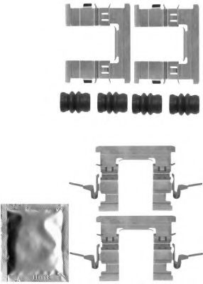 Комплектующие, колодки дискового тормоза HELLA PAGID 8DZ 355 205-211