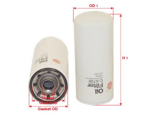 Масляный фильтр SAKURA  Automotive C-5720