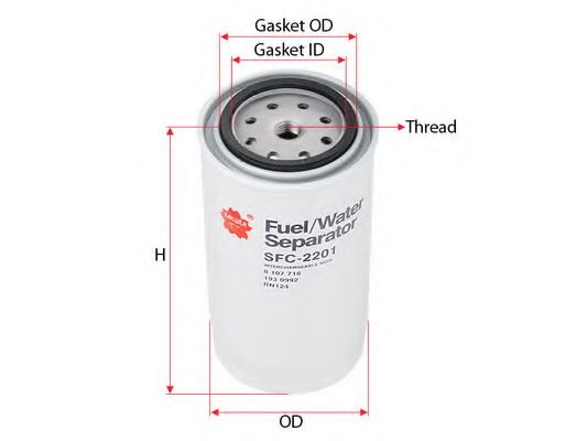 Топливный фильтр SAKURA  Automotive SFC-2201