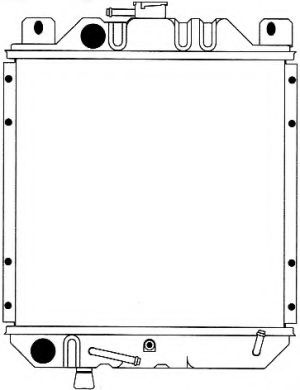 Радиатор, охлаждение двигателя SAKURA  Automotive 1081-0216