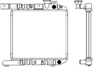 Радиатор, охлаждение двигателя SAKURA  Automotive 1211-0203