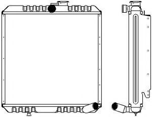Радиатор, охлаждение двигателя SAKURA  Automotive 1262-0302