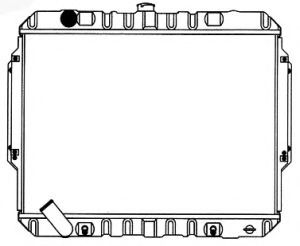 Радиатор, охлаждение двигателя SAKURA  Automotive 1321-0261