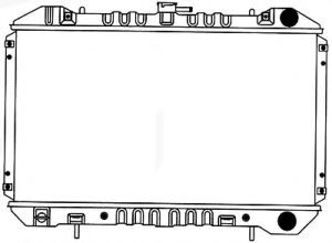 Радиатор, охлаждение двигателя SAKURA  Automotive 1340-0124
