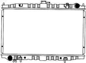Радиатор, охлаждение двигателя SAKURA  Automotive 1341-0256
