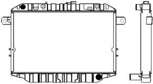 Радиатор, охлаждение двигателя SAKURA  Automotive 1461-0331
