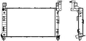 Радиатор, охлаждение двигателя SAKURA  Automotive 3091-1008