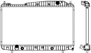 Радиатор, охлаждение двигателя SAKURA  Automotive 3141-1008