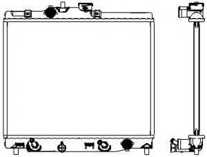Радиатор, охлаждение двигателя SAKURA  Automotive 3211-1033