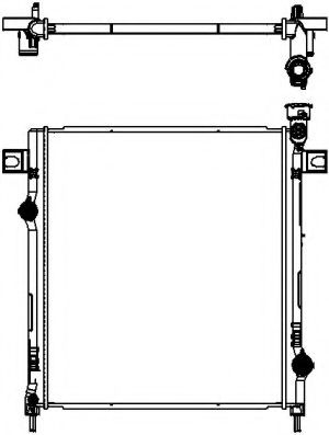 Радиатор, охлаждение двигателя SAKURA  Automotive 3231-8503