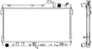 Радиатор, охлаждение двигателя SAKURA  Automotive 3301-1010