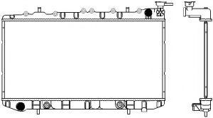 Радиатор, охлаждение двигателя SAKURA  Automotive 3341-1003