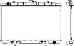 Радиатор, охлаждение двигателя SAKURA  Automotive 3341-1016