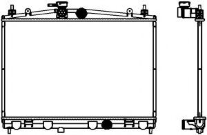 Радиатор, охлаждение двигателя SAKURA  Automotive 3341-8507