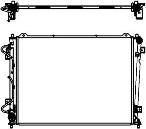 Радиатор, охлаждение двигателя SAKURA  Automotive 3451-8501