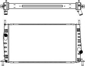 Радиатор, охлаждение двигателя SAKURA  Automotive 4302-1008