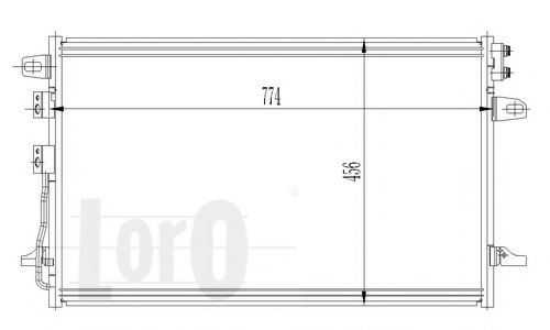 Конденсатор, кондиционер LORO 008-016-0006