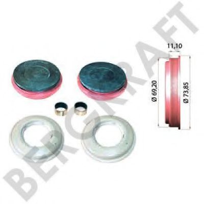 Ремкомплект, тормозной суппорт BERGKRAFT BK1600102AS