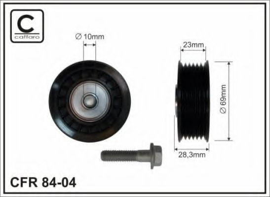 Паразитный / ведущий ролик, поликлиновой ремень CAFFARO 8404