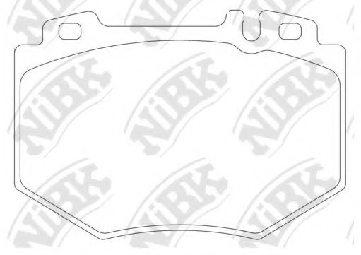 Комплект тормозных колодок, дисковый тормоз NiBK PN31001