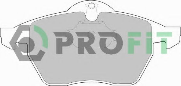 Комплект тормозных колодок, дисковый тормоз PROFIT 5000-1068