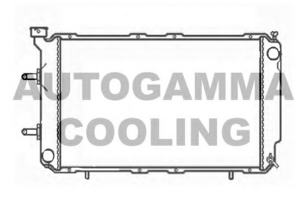 Радиатор, охлаждение двигателя AUTOGAMMA 102312