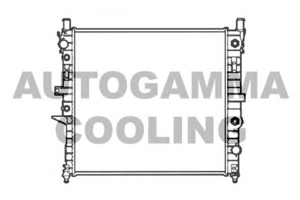 Радиатор, охлаждение двигателя AUTOGAMMA 102922
