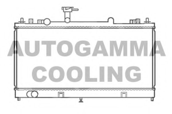 Радиатор, охлаждение двигателя AUTOGAMMA 103440