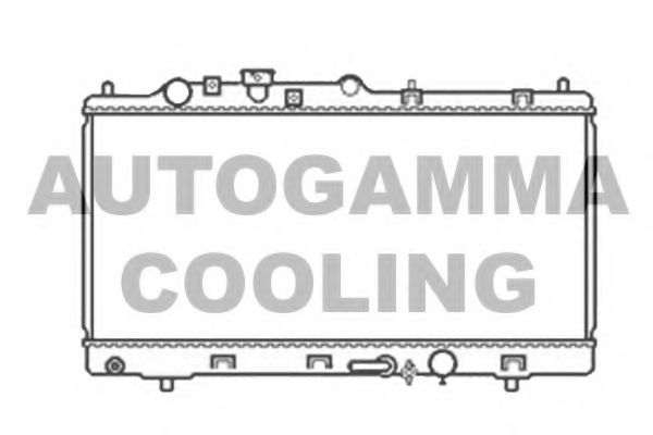 Радиатор, охлаждение двигателя AUTOGAMMA 104147