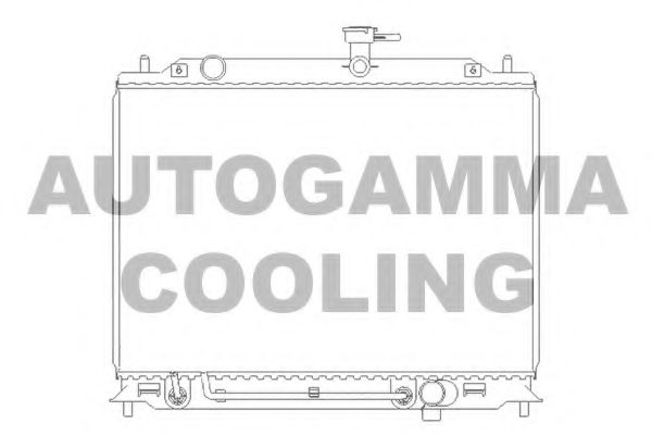 Радиатор, охлаждение двигателя AUTOGAMMA 104831