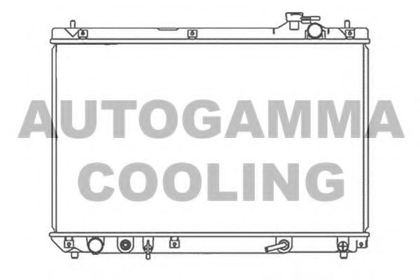 Радиатор, охлаждение двигателя AUTOGAMMA 105809