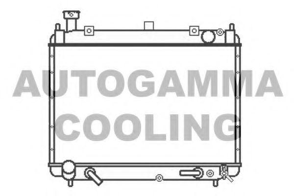 Радиатор, охлаждение двигателя AUTOGAMMA 107056
