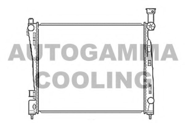 Радиатор, охлаждение двигателя AUTOGAMMA 107220