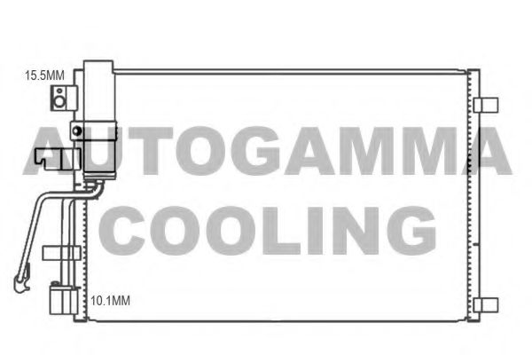 Конденсатор, кондиционер AUTOGAMMA 107333