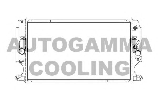 Радиатор, охлаждение двигателя AUTOGAMMA 107240