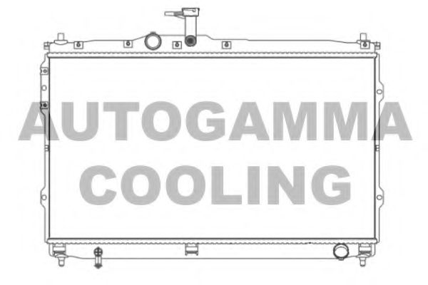 Радиатор, охлаждение двигателя AUTOGAMMA 107392