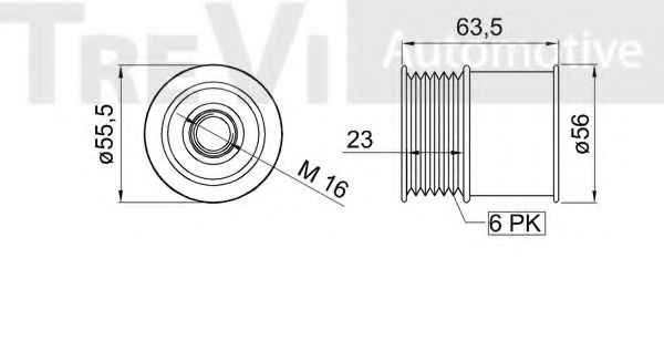 Механизм свободного хода генератора TREVI AUTOMOTIVE AP1134