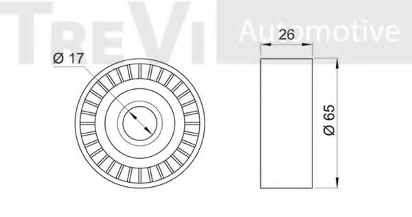 Паразитный / ведущий ролик, поликлиновой ремень TREVI AUTOMOTIVE A920
