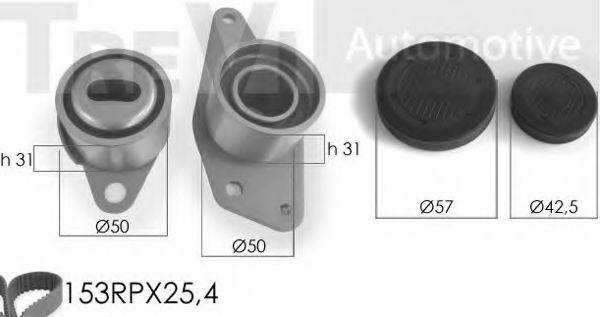 Комплект ремня ГРМ TREVI AUTOMOTIVE KD1014