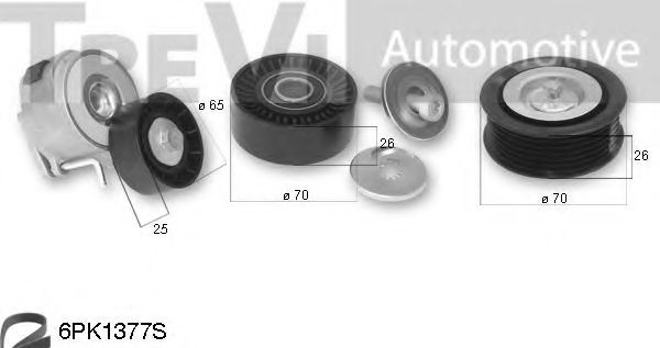 Поликлиновой ременный комплект TREVI AUTOMOTIVE KA1198