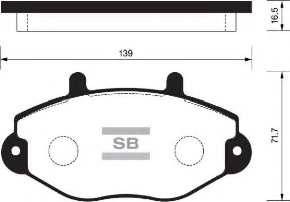 Комплект тормозных колодок, дисковый тормоз FI.BA FBP2019