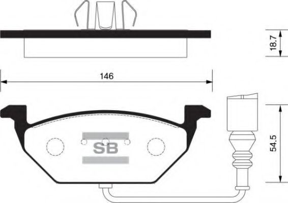 Комплект тормозных колодок, дисковый тормоз FI.BA FBP2025